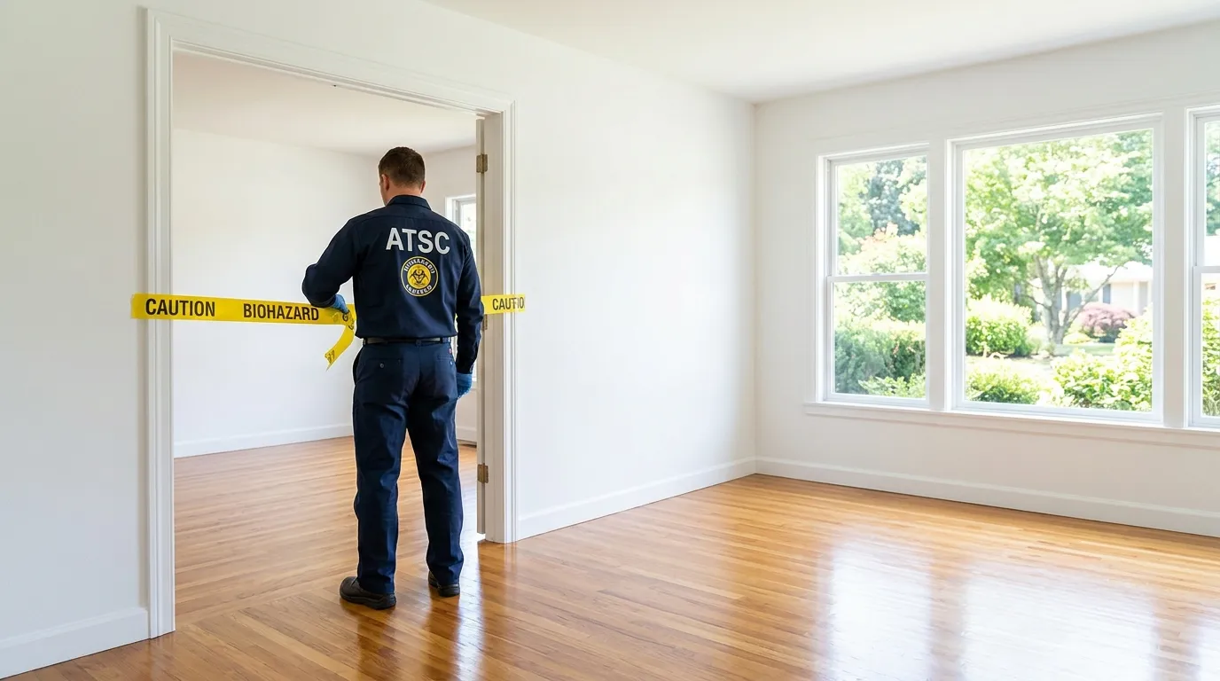 Certified biohazard cleanup crew performing Crime Scene Cleanup in McGregor